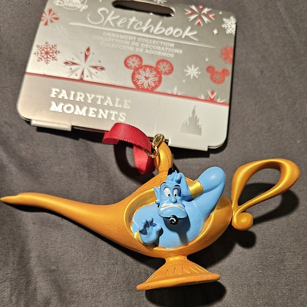 Disney Genie Fairytale Sketchbook Ornament from Disneyland California! Rare!